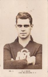 1923 Magpie Portraits of Our Leading Footballers #3 O.J. Shaw Front